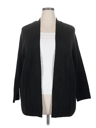 Pre-owned Croft & Barrow Cardigan Sweater In Black