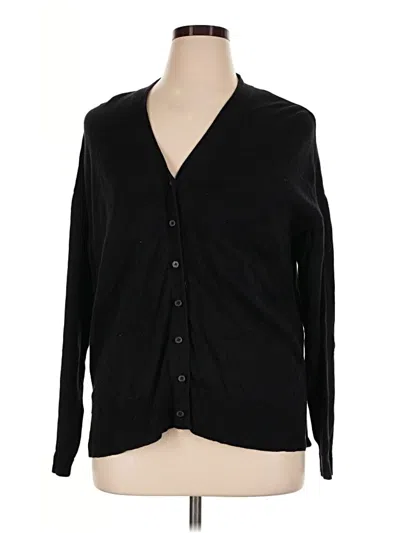 Pre-owned Croft & Barrow Cardigan Sweater In Black