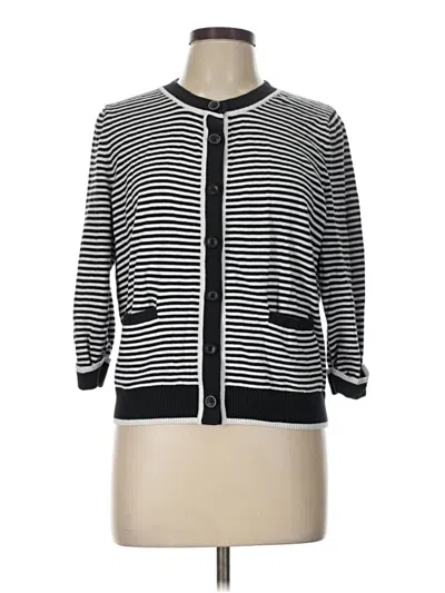 Pre-owned Croft & Barrow Cardigan Sweater In Black