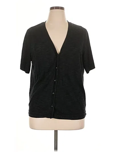 Pre-owned Croft & Barrow Cardigan Sweater In Black