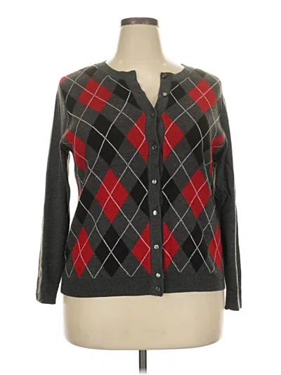 Pre-owned Croft & Barrow Cardigan Sweater In Black