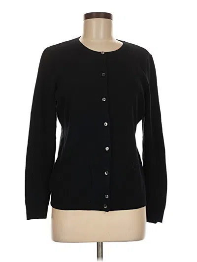 Pre-owned Croft & Barrow Cardigan Sweater In Black