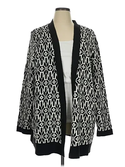 Pre-owned Croft & Barrow Cardigan Sweater In Black