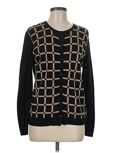 Pre-owned Croft & Barrow Cardigan Sweater In Black