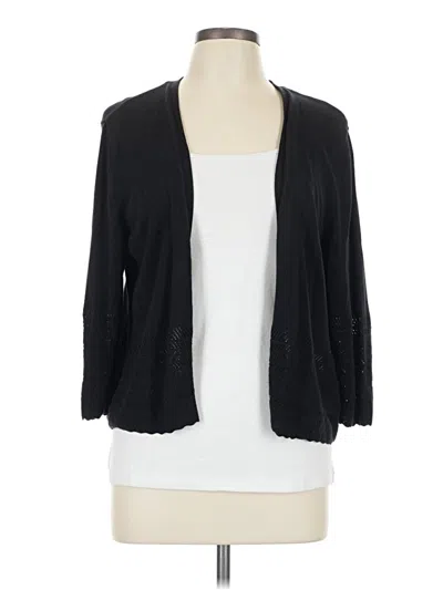 Pre-owned Croft & Barrow Cardigan Sweater In Black
