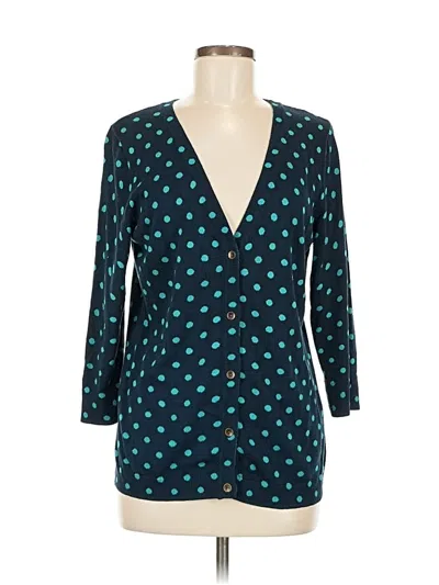 Pre-owned Croft & Barrow Cardigan Sweater In Blue