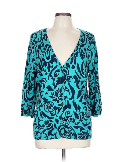 Pre-owned Croft & Barrow Cardigan Sweater In Blue