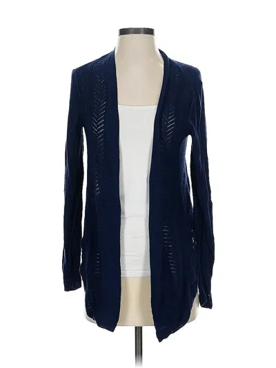 Pre-owned Croft & Barrow Cardigan Sweater In Blue