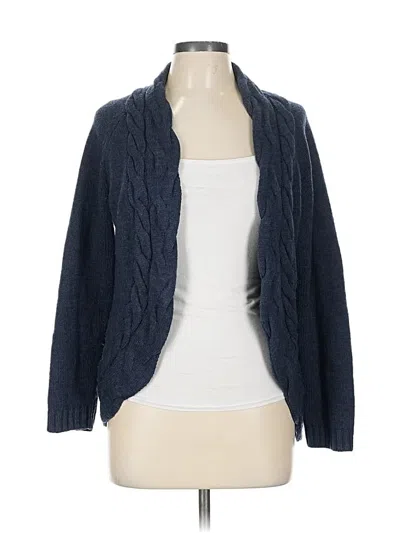 Pre-owned Croft & Barrow Cardigan Sweater In Blue