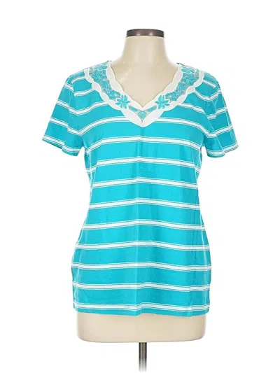 Pre-owned Croft & Barrow Cardigan Sweater In Blue