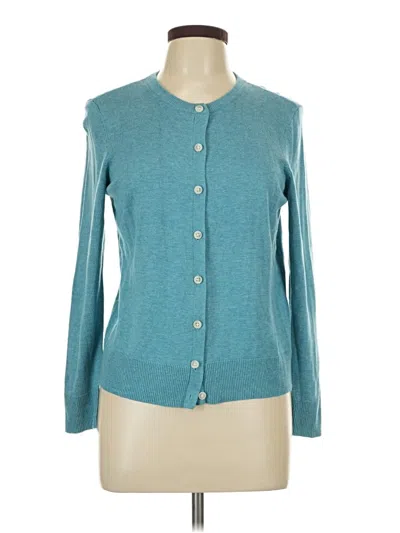 Pre-owned Croft & Barrow Cardigan Sweater In Blue