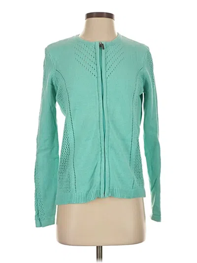 Pre-owned Croft & Barrow Cardigan Sweater In Blue