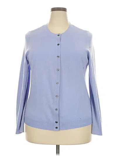 Pre-owned Croft & Barrow Cardigan Sweater In Blue