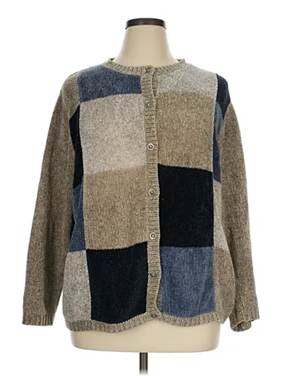 Pre-owned Croft & Barrow Cardigan Sweater In Blue