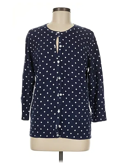 Pre-owned Croft & Barrow Cardigan Sweater In Blue