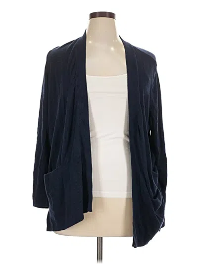Pre-owned Croft & Barrow Cardigan Sweater In Blue