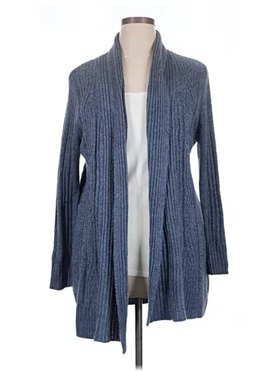 Pre-owned Croft & Barrow Cardigan Sweater In Blue