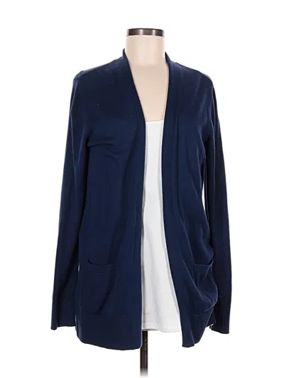 Pre-owned Croft & Barrow Cardigan Sweater In Blue