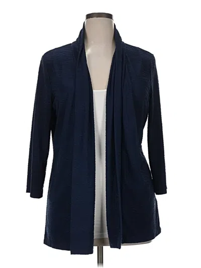 Pre-owned Croft & Barrow Cardigan Sweater In Blue