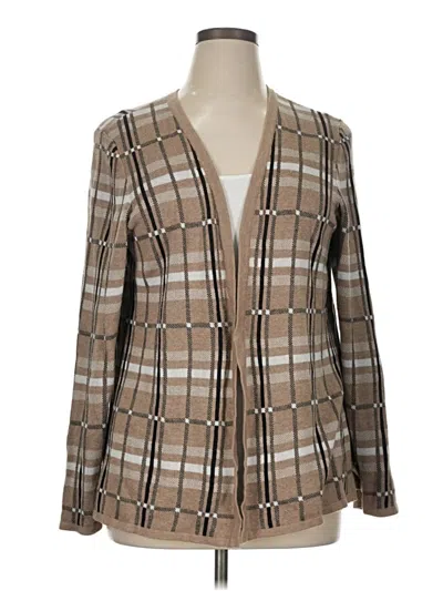 Pre-owned Croft & Barrow Cardigan Sweater In Brown