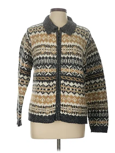 Pre-owned Croft & Barrow Cardigan Sweater In Brown