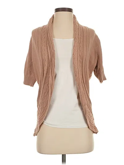 Pre-owned Croft & Barrow Cardigan Sweater In Brown