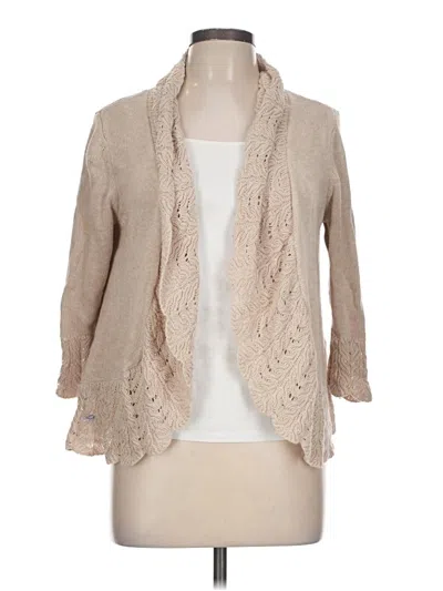 Pre-owned Croft & Barrow Cardigan Sweater In Brown