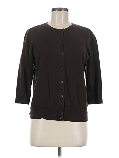 Pre-owned Croft & Barrow Cardigan Sweater In Brown
