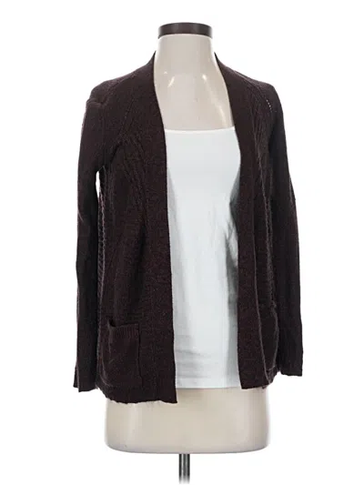 Pre-owned Croft & Barrow Cardigan Sweater In Brown