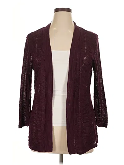 Croft & Barrow Cardigan Sweater In Burgundy