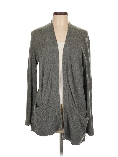 Pre-owned Croft & Barrow Cardigan Sweater In Gray