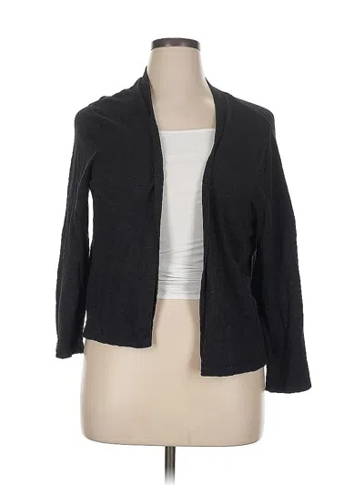 Pre-owned Croft & Barrow Cardigan Sweater In Gray