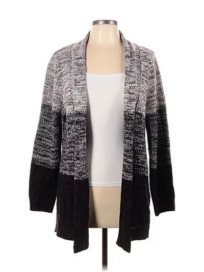 Pre-owned Croft & Barrow Cardigan Sweater In Gray