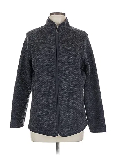 Pre-owned Croft & Barrow Cardigan Sweater In Gray
