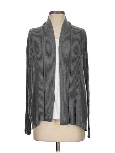 Pre-owned Croft & Barrow Cardigan Sweater In Gray