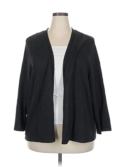 Pre-owned Croft & Barrow Cardigan Sweater In Gray