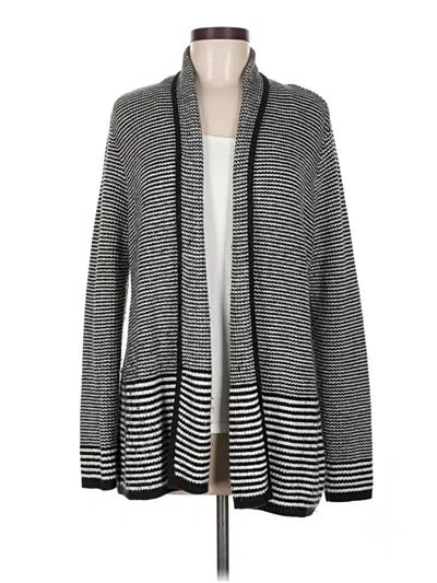 Pre-owned Croft & Barrow Cardigan Sweater In Gray