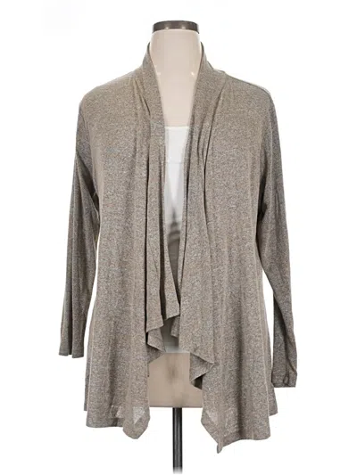 Pre-owned Croft & Barrow Cardigan Sweater In Gray