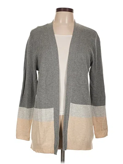 Pre-owned Croft & Barrow Cardigan Sweater In Gray