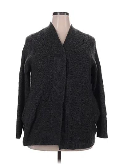 Pre-owned Croft & Barrow Cardigan Sweater In Gray