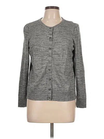 Pre-owned Croft & Barrow Cardigan Sweater In Gray