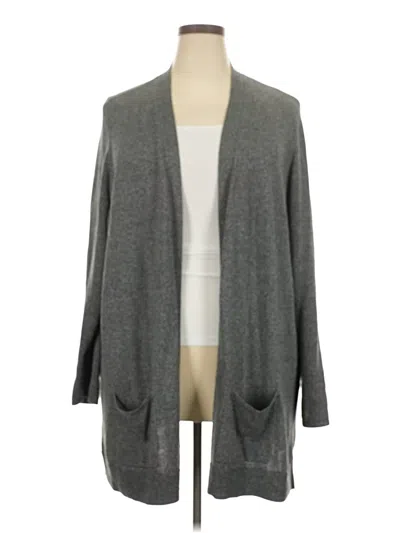 Pre-owned Croft & Barrow Cardigan Sweater In Gray