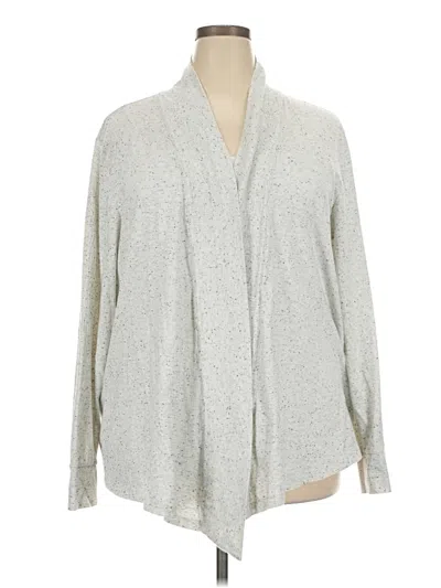 Pre-owned Croft & Barrow Cardigan Sweater In Gray