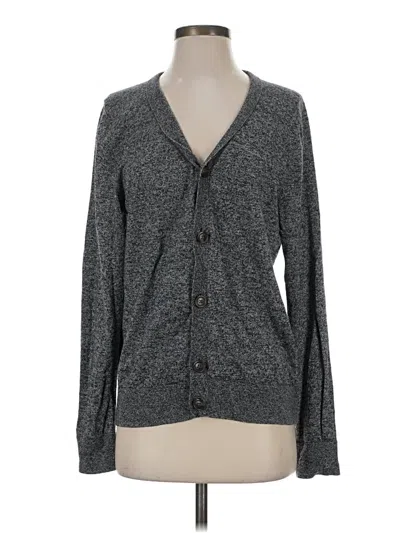 Pre-owned Croft & Barrow Cardigan Sweater In Gray