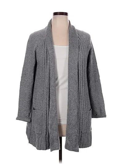 Pre-owned Croft & Barrow Cardigan Sweater In Gray