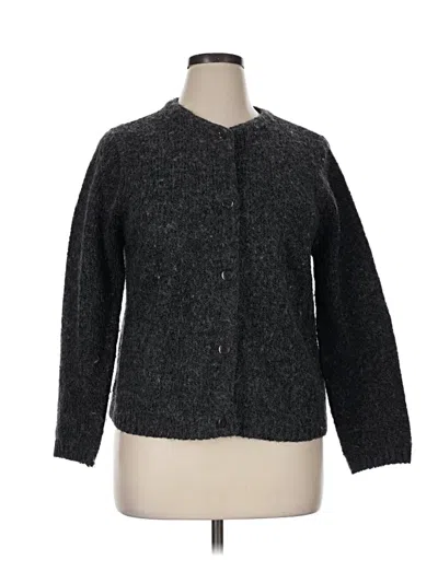 Pre-owned Croft & Barrow Cardigan Sweater In Gray