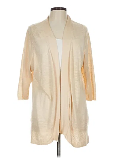Pre-owned Croft & Barrow Cardigan Sweater In Ivory