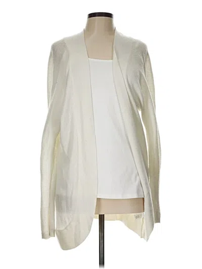 Pre-owned Croft & Barrow Cardigan Sweater In Ivory