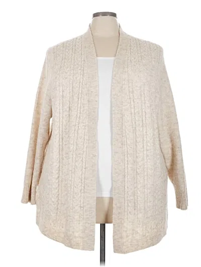 Pre-owned Croft & Barrow Cardigan Sweater In Ivory