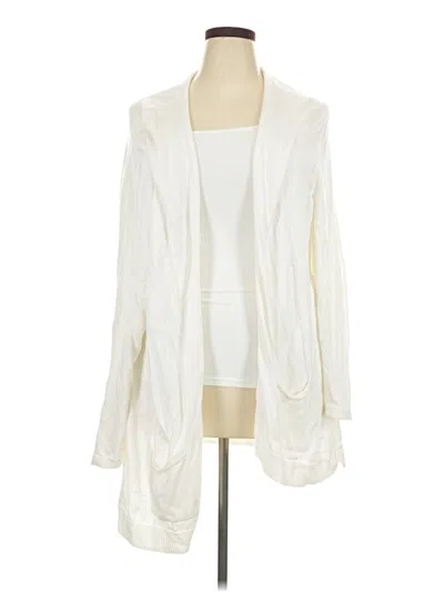Pre-owned Croft & Barrow Cardigan Sweater In Ivory